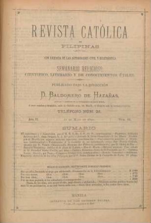 Ano II. 11 de Mayo de 1890, Núm. 66