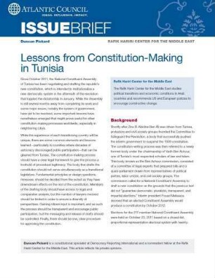 Lessons from constitution-making in Tunisia