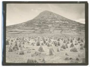 Cerro Sikiriki bei Caquiaviri mit Ichu-Steppe im Vordergrund