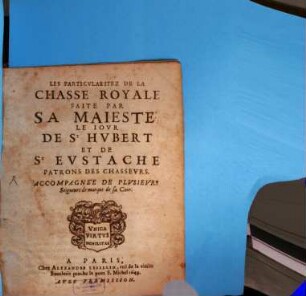 Les particularitez de la chasse royale