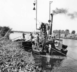 Baggerarbeiten im Bereich des Wasserstraßen- und Schifffahrtsamtes Glückstadt