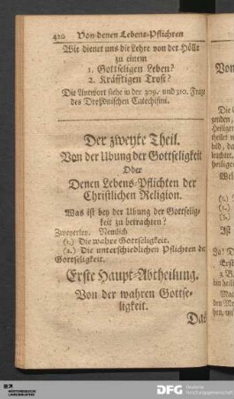 Erste Haupt-Abtheilung.
