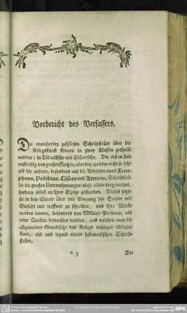 Vorbericht des Verfassers