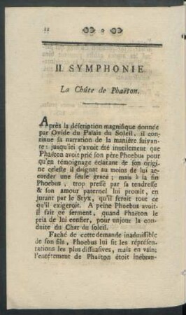II. Symphonie. La Chûte de Phaëton