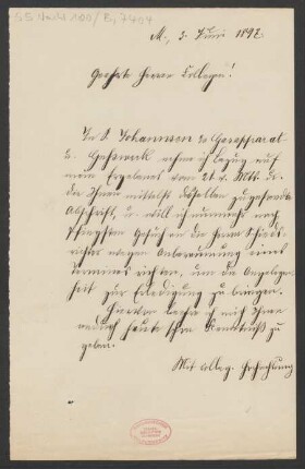 Brief an Jakob Josef Zuckmayer und Jakob Josef Zuckmayer : 03.06.1897