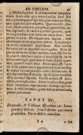 67-77, Caput XV - XVII