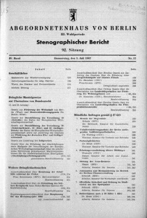 Nr. 12 (92), 5. Juli 1962