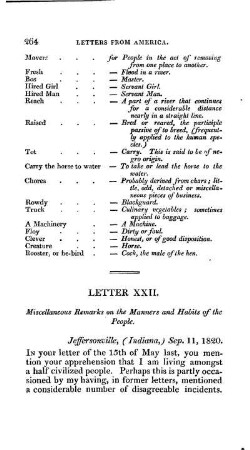 Miscellaneous Remarks on the Manners and Habits of the People