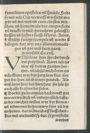 Etzlige fuirige exempele unde worde der hilligen ... Ca. xxii.