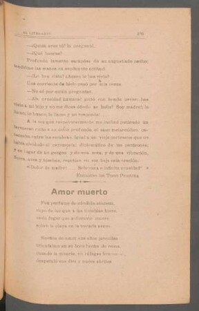Amor muerto