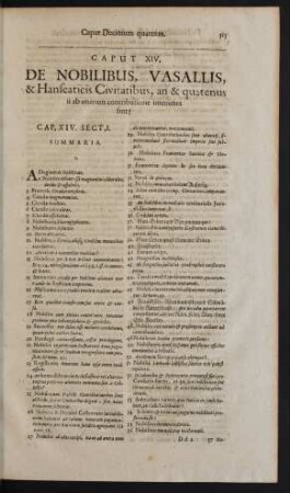 Caput XIV. De Nobilibus, Vasallis, & Hanseaticis Civitatibus, an & quatenus ii ab onerum contributione immunes sint?