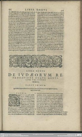 Liber Nonus. De Judaeorum Reprobatione Deque Gentilium Vocatione & salute