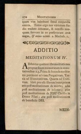 170-181, Meditationum IV; Meditatio I