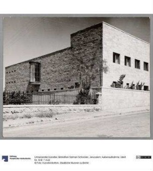 Bibliothek Salman Schocken, Jerusalem, Außenaufnahme