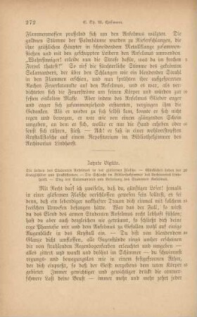 Zehnte Vigilie. Die Leiden des Studenten Anselmus in der gläsernen Flasche ...