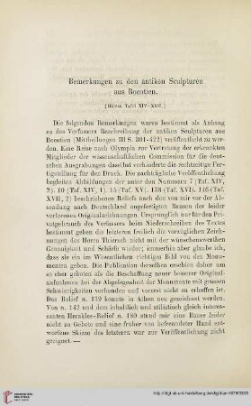 4: Bemerkungen zu den antiken Sculpturen aus Boeotien, [1]