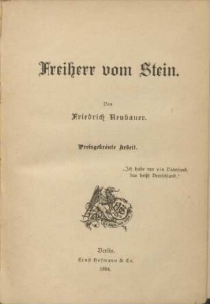 Freiherr vom Stein
