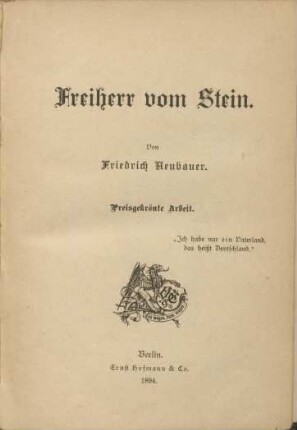 Freiherr vom Stein