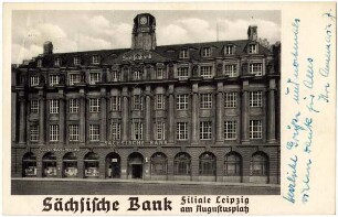 Sächsische Bank: Filiale Leipzig am Augustusplatz