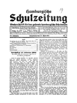 Sprachpflege als nationale Pflicht : I.