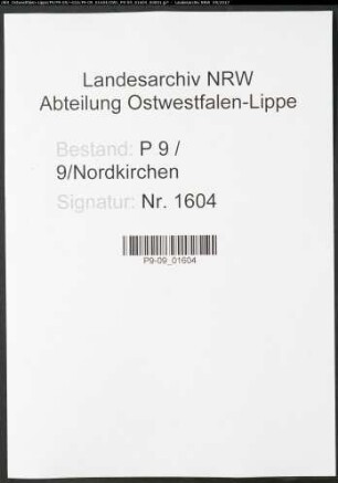 Sterberegister Standesamt Nordkirchen