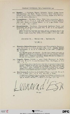 Frauen (Nr. 302-310)