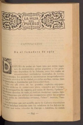 Capítulo LXVII - En el fumadero de opio
