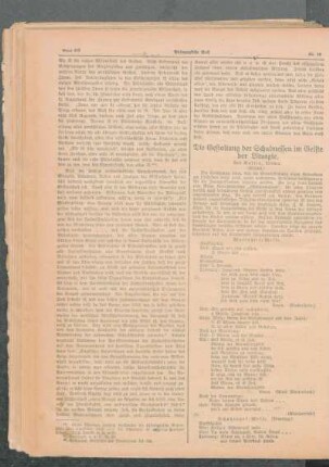 ¬Die¬ Gestaltung der Schulmessen im Geiste der Liturgie : (Schluß)