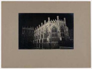 St George's Chapel, Windsor Castle, angestrahlt bei Nacht