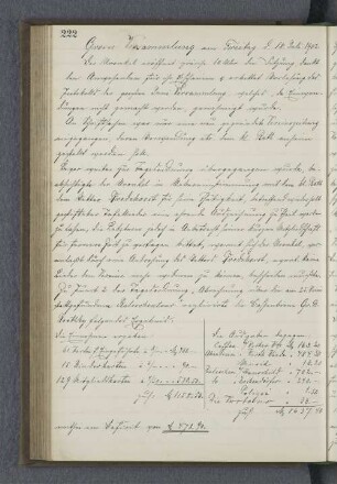 Grosse Versammlung am Freitag d. 18. Juli 1902