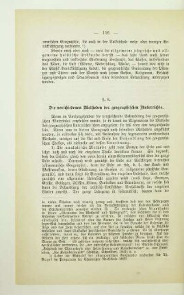 8. Die verschiedenen Methoden des geographischen Unterrichts