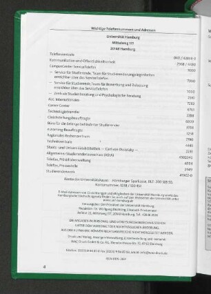 Wichtige Telefonnummern und Adressen