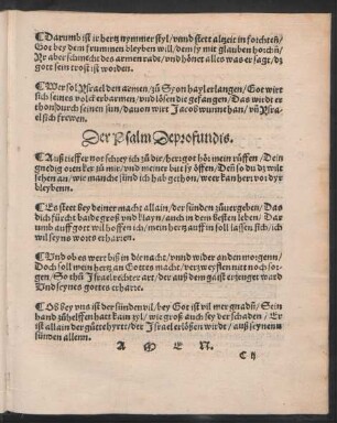 Der Psalm Deprofundis. ||