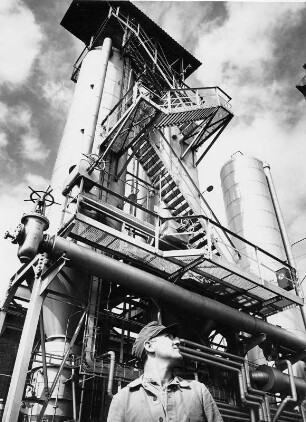 Hamburg-Tiefstack. Ansicht einer Gasspaltanlage
