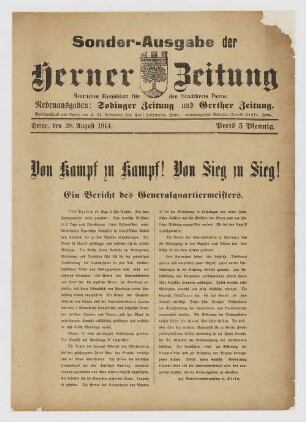 "Von Kampf zu Kampf! Von Sieg zu Sieg!"