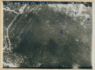 Foto des Geländes südlich des Kanonenberges nördlich von Massiges (Luftbild)