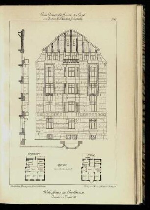 Wohnhaus in Heilbronn. Details zu Tafel 33.