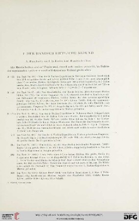 I. Der handschriftliche Befund, A. Fundorte und Äußeres der Handschriften