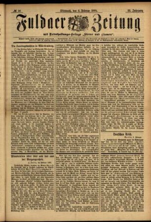 Ausgabe vom Mittwoch, den 06. Februar 1895.