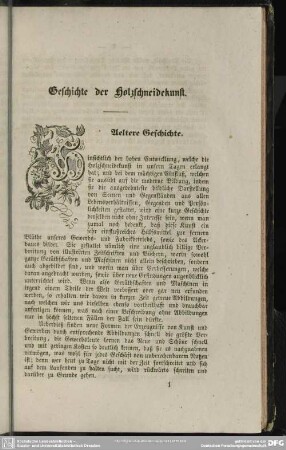 Geschichte der Holzschneidekunst