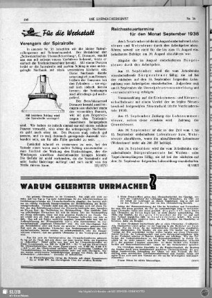 Warum gelernter Uhrmacher?