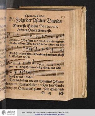 IV. Folgt der Psalter Davids