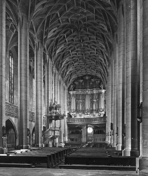 Halle (Saale), Marktkirche St. Marien, Mittelschiff, nach Westen; Caspar Krafft; Nickel Hoffmann