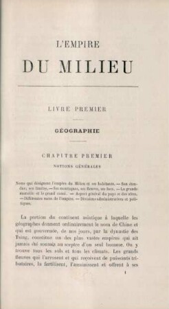 Chapitre premier: Notion générales