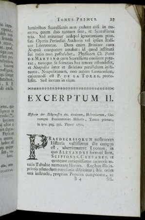 Excerptum II. Historie der Eidgenossen etc.