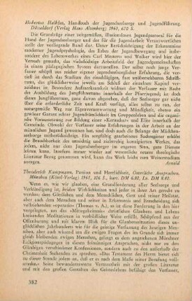382 [Rezension] Halbfas, Hubertus, Handbuch der Jugendseelsorge und Jugendführung
