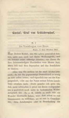 Gustaf, Graf von Schlabrendorf