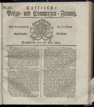 Nr. 38, Sonnabend den 12ten Mai. 1821