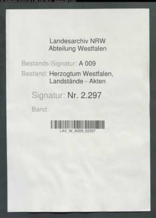 Abrechnung der Kriegskosten 1801/1802n