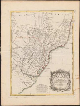 Carte Du Paraguay et partie des Pays adjacants : Avec Priv. du Roi
